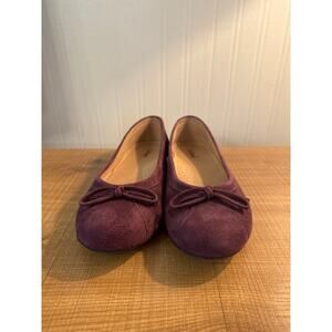Women’s L.L Bean plum suede flats size 7